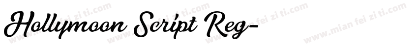 Hollymoon Script Reg字体转换